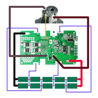 A96I-P108 10X18650 Li- Battery Plastic Case Charging Protection Circuit Board PCB For RYOBI 18V P103 P118 BPL-1815 ONE+