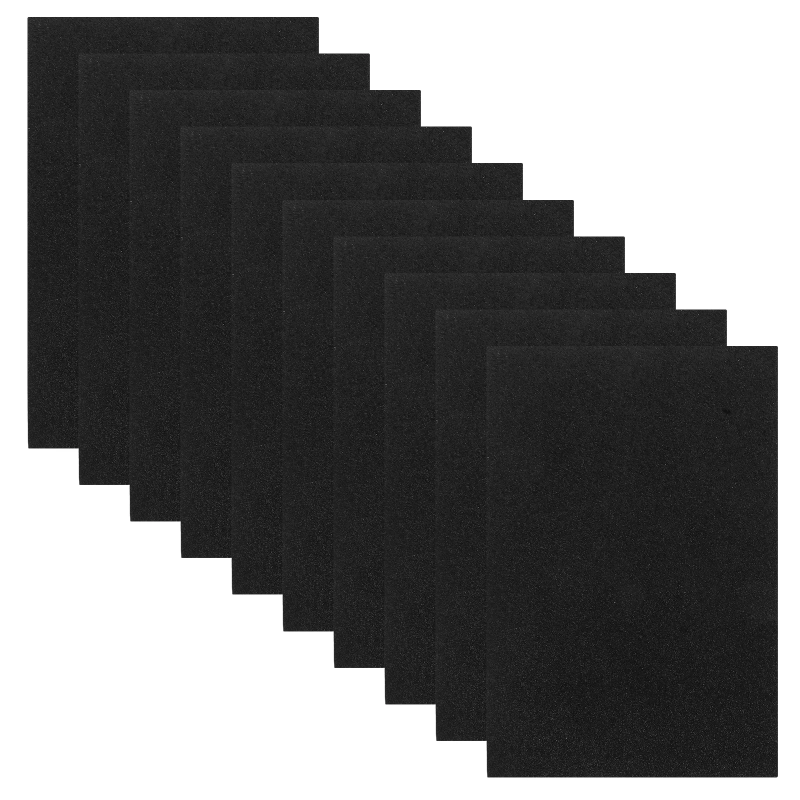 10 Pcs Flash Shimmer Cardstock A4 DIY Craft Sponge Papers Black Glitter Non-adhesive Multifunction Sheet