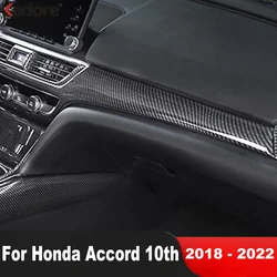 For Honda Accord 10th 2018 2019 2020 2021 2022 Carbon Fiber Interior Accessories Car Dashboard Central Control Panel Cover Trim