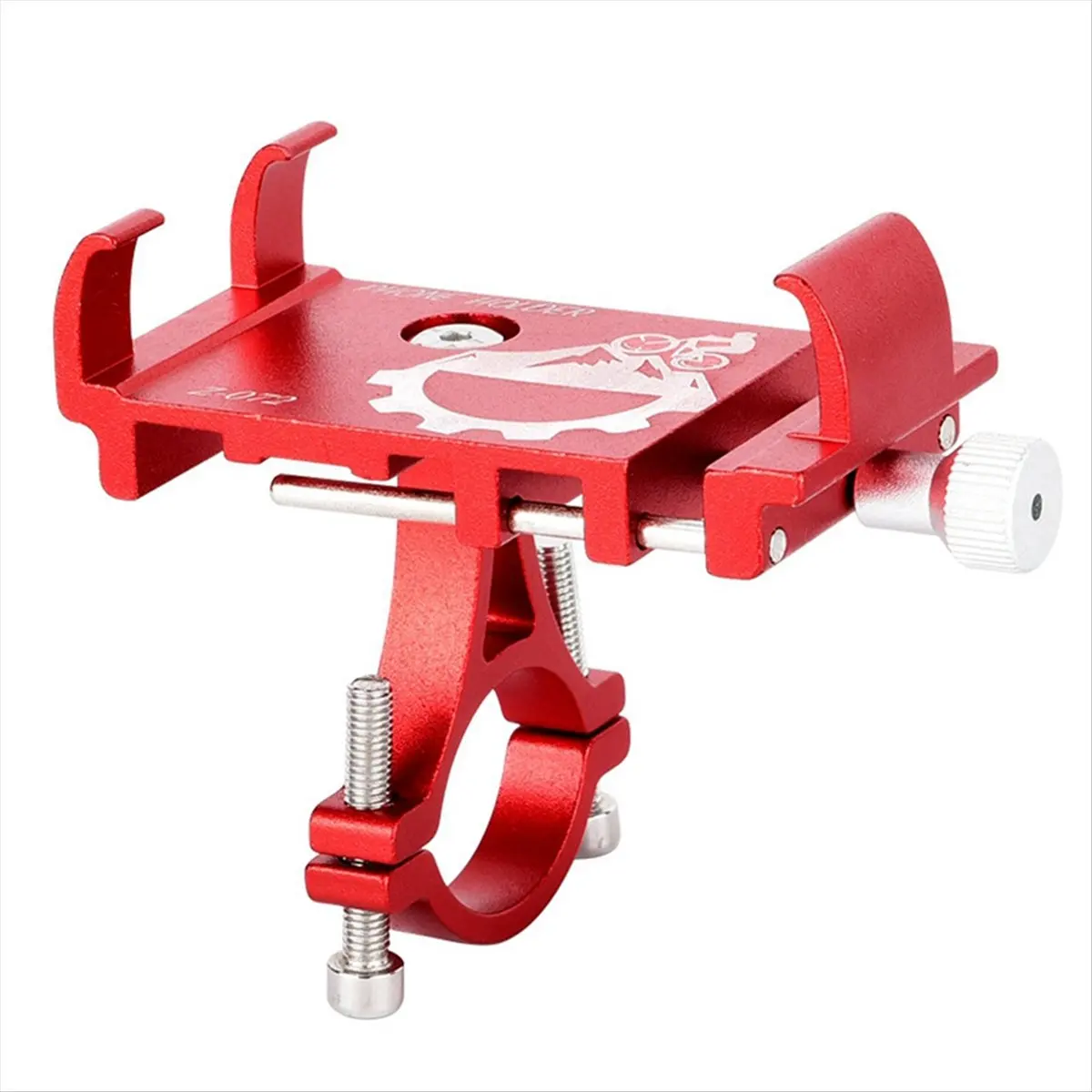 【HOT ITEMS】Bike Phone Holder Cycling Fixed Bracket Bicycle Scooter Mountain Bike Bracket for Cycling Mountain Off Road Red