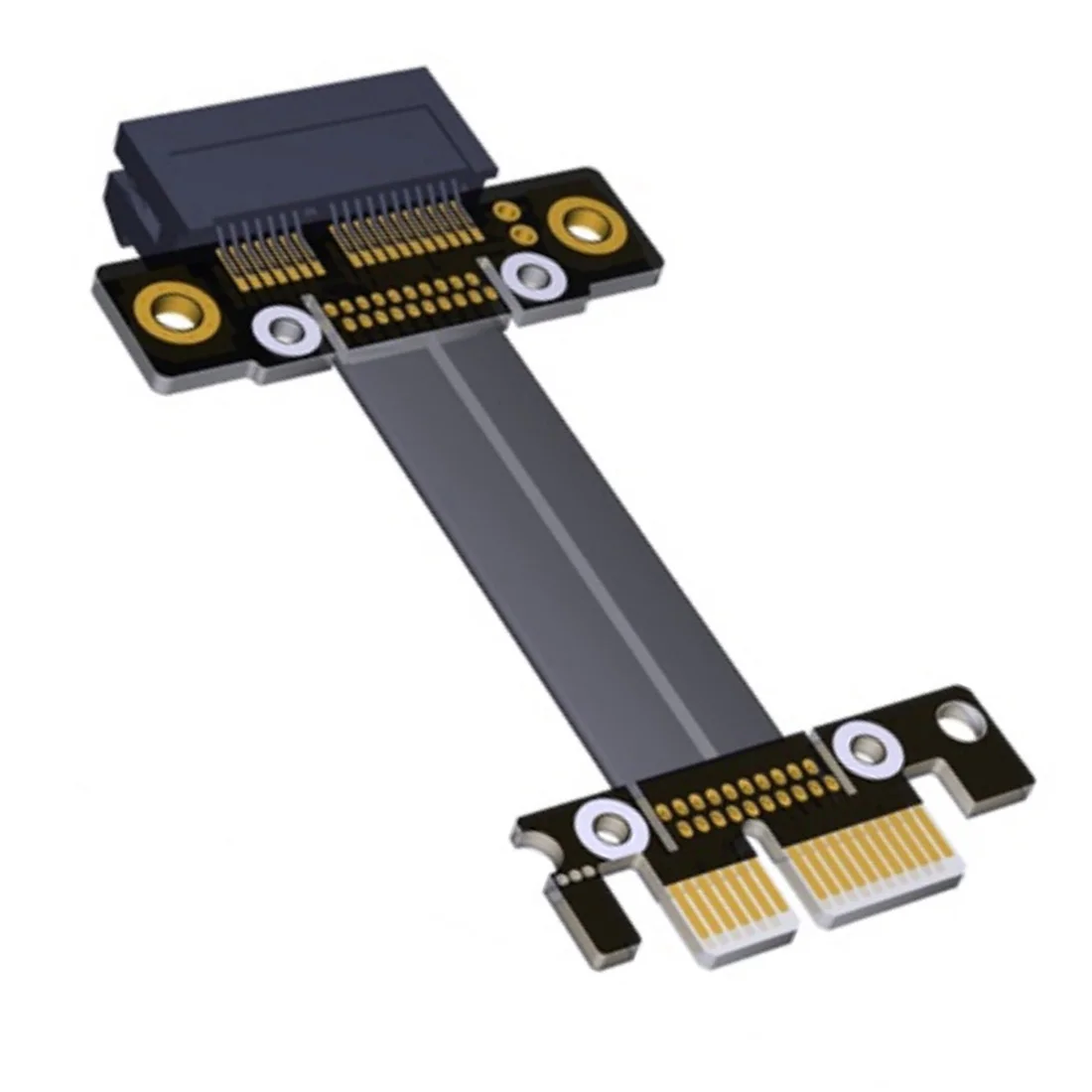 ADT-Link R11SF PCIe 3.0 x1 auf x1 PCIE3.0 Verlängerungskabel 8G/bps High Speed PCI Express Riser Card Extender Flachbandkabel für GPU