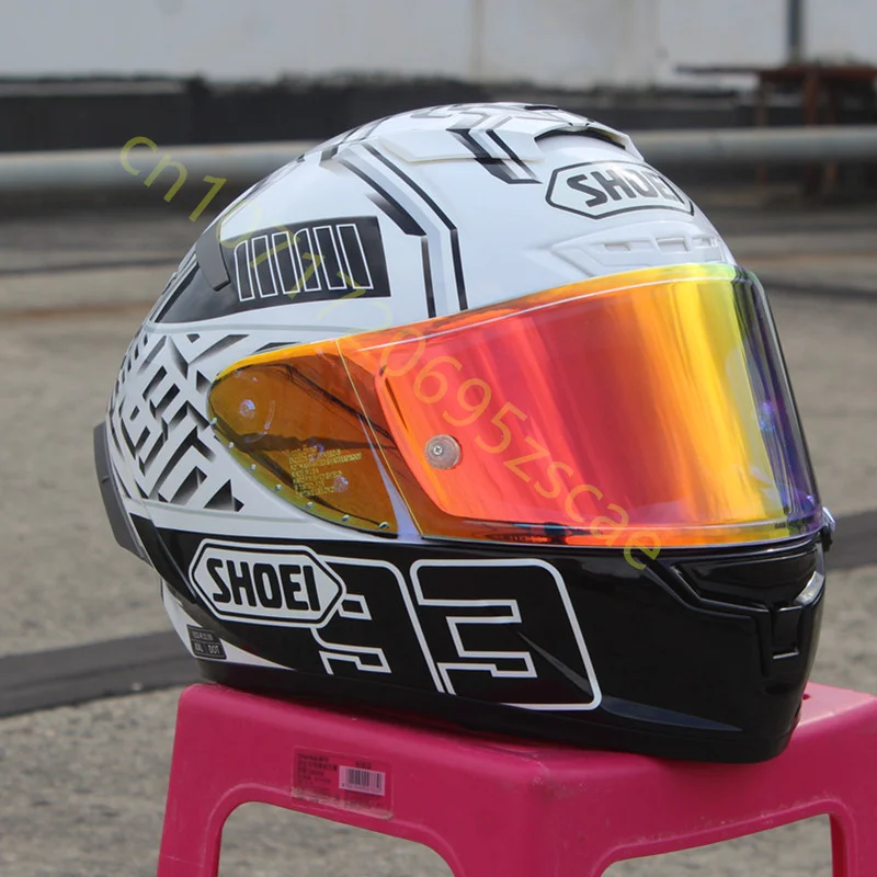 Motorcycle Full-face Helmet SHOEI X-14 Helmet X-SPIRIT III X-Fourteen Sports bicycle racing helmet Marquez 4 White Ants