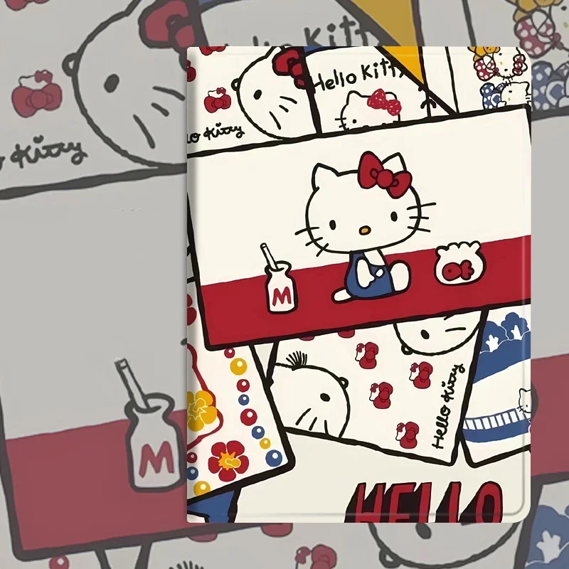 

Hello Kitty Case For IPad 11th 10th Gen10.9in Case 7/8/9th 10.2in Cartoon Cover for Min6 Air4 5 Pro 11in Table Case Kids Gift