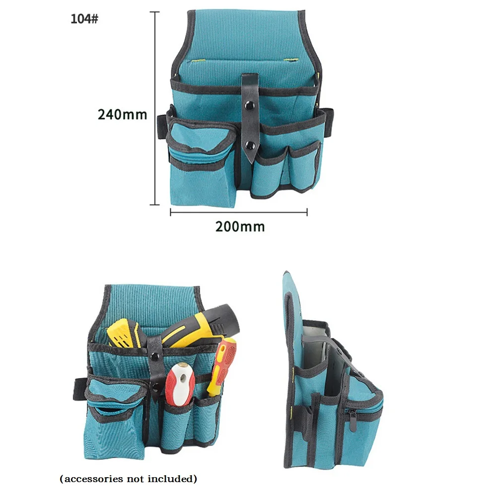 Portable Tool Holder Made of Tear Resistant Oxford Cloth for Safe Transport of Essential Repair Equipment and Accessories
