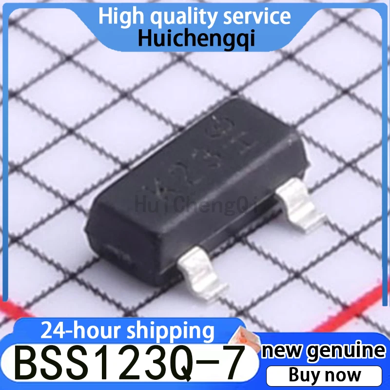 50PCS Original Genuine BSS123Q-7 N-channel 100V 170mA MOSFET in Stock