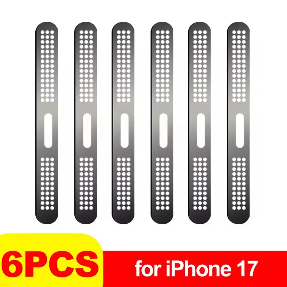 Metall Staubdicht Net Aufkleber Für iPhone 17 Pro 17 Pro Max Hörer Lautsprecher Loch Anti-staub Mesh Schutz Für iPhone 17