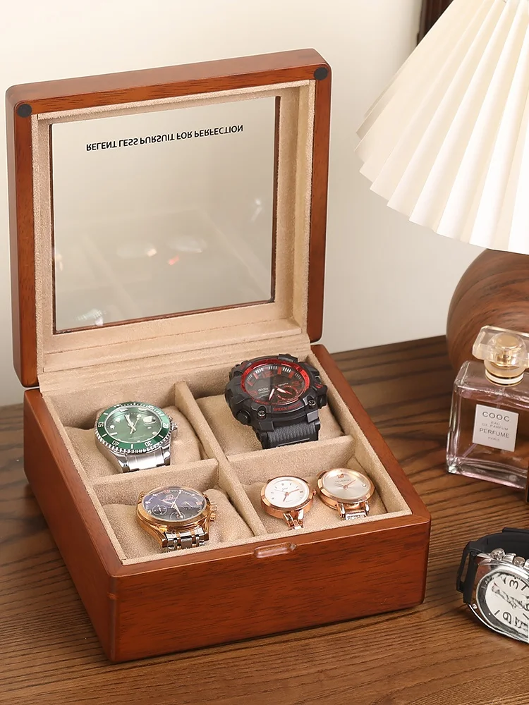 craftsmanship-chinese-style-wood-watch-storage-box-set-of-4-panoramic-roof-window-watch-box-gift-for-boyfriend