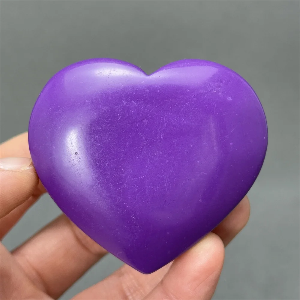 

Фиолетовый лепидолит в форме сердца, натуральный минеральный кварц, украшение для дома, Рейки, исцеление, духовная медитация, колдовство, любовный подарок