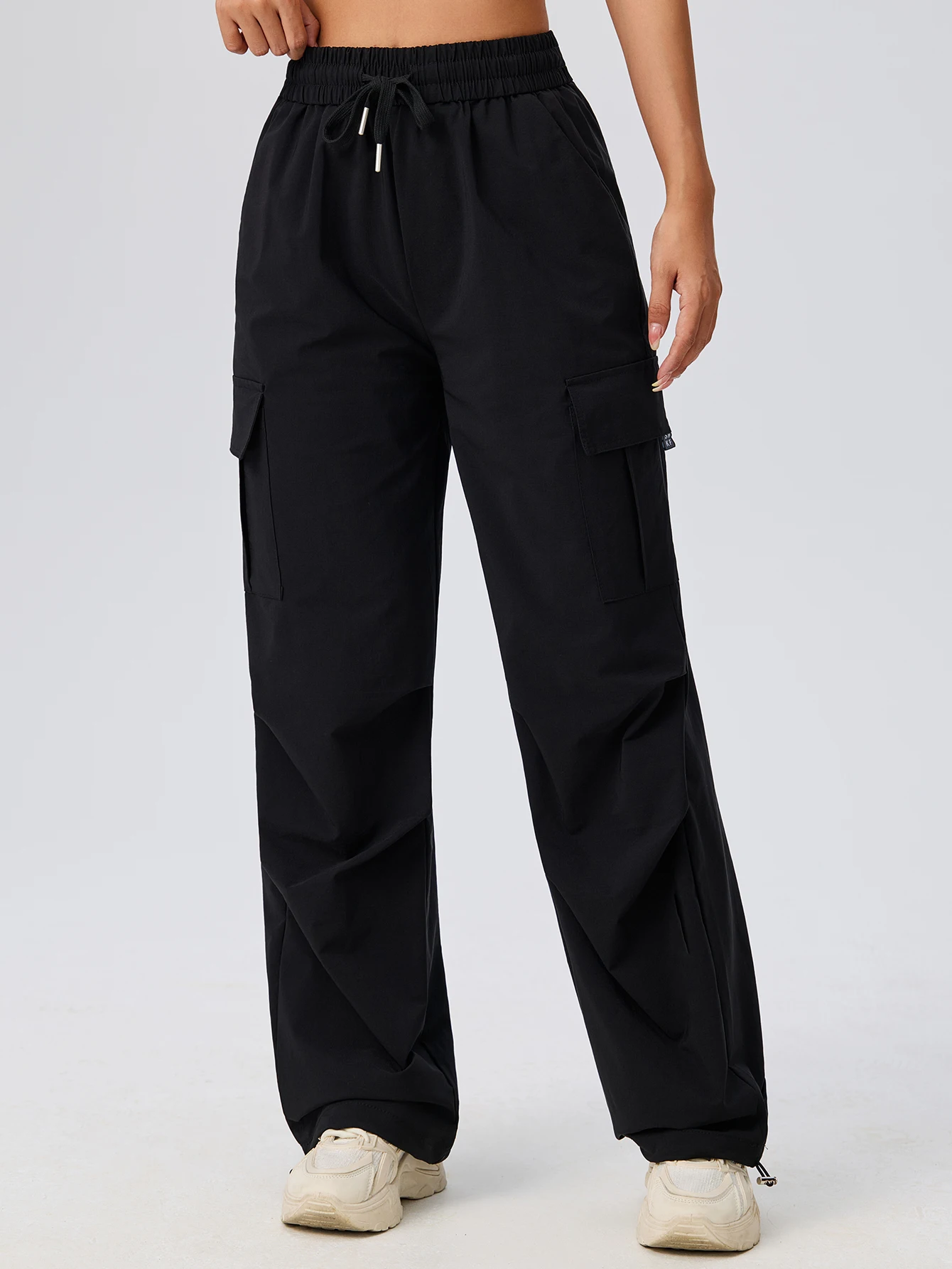 سراويل يوجا فضفاضة رفيعة للربيع والصيف للسيدات، سراويل رياضية ضيقة عالية الخصر للجري، سراويل تدريب ولياقة بدنية غير رسمية #3