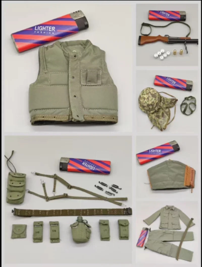 QOM-1045 1/6 Scale Soldier Vietnam War, United States Marine Corps Model akcesoriów Figurka akcji