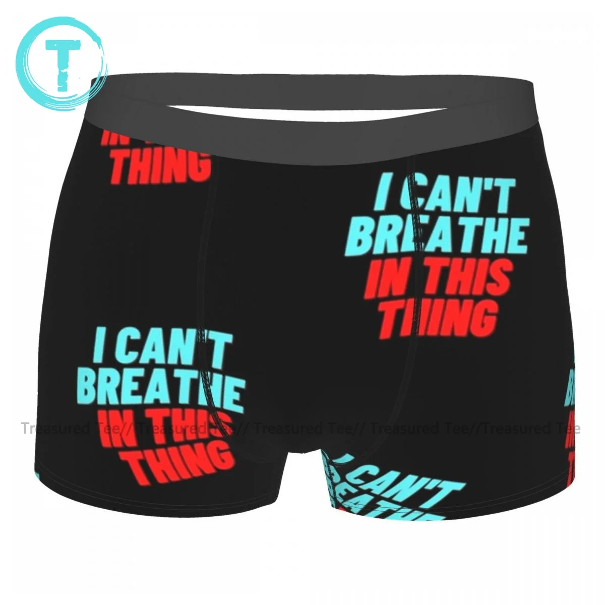 I Cant Breathe Underwear Hot Polyester Plain Trunk Men Pouch Sublimation Boxer Brief