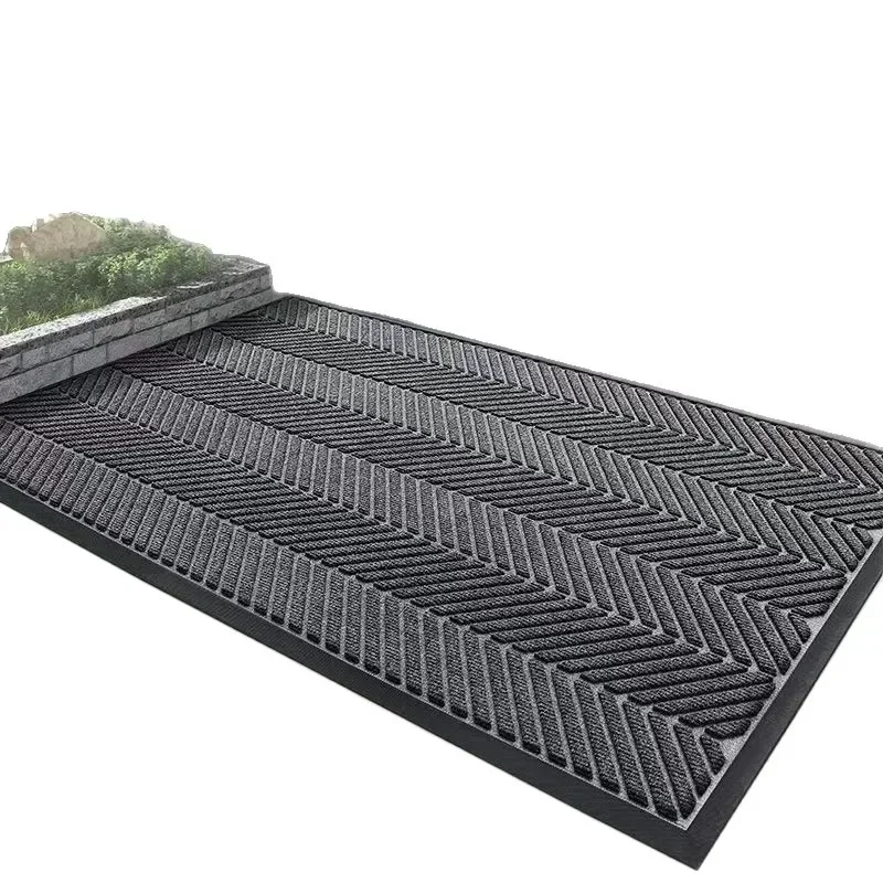Tire pattern gate absorbent non-slip doormat commercial welcome hotel dust removal carpet