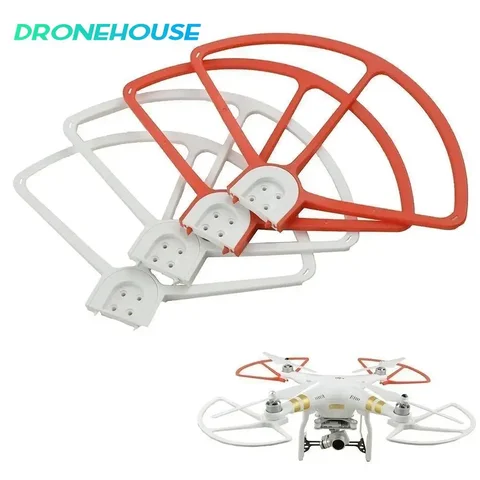 4 Pieces/lot Prop Protector Propeller Guard Bumper Protector for DJI Phantom 3 Quadcopter (2 red+2 white)