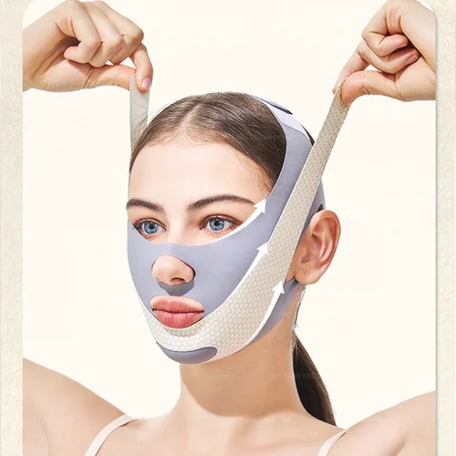 Vendaje de estiramiento Facial moldeador en V, adelgazante Facial, Reduce la forma del doble barbilla, estiramiento antiarrugas, desvanecimiento, pliegue nasolabial