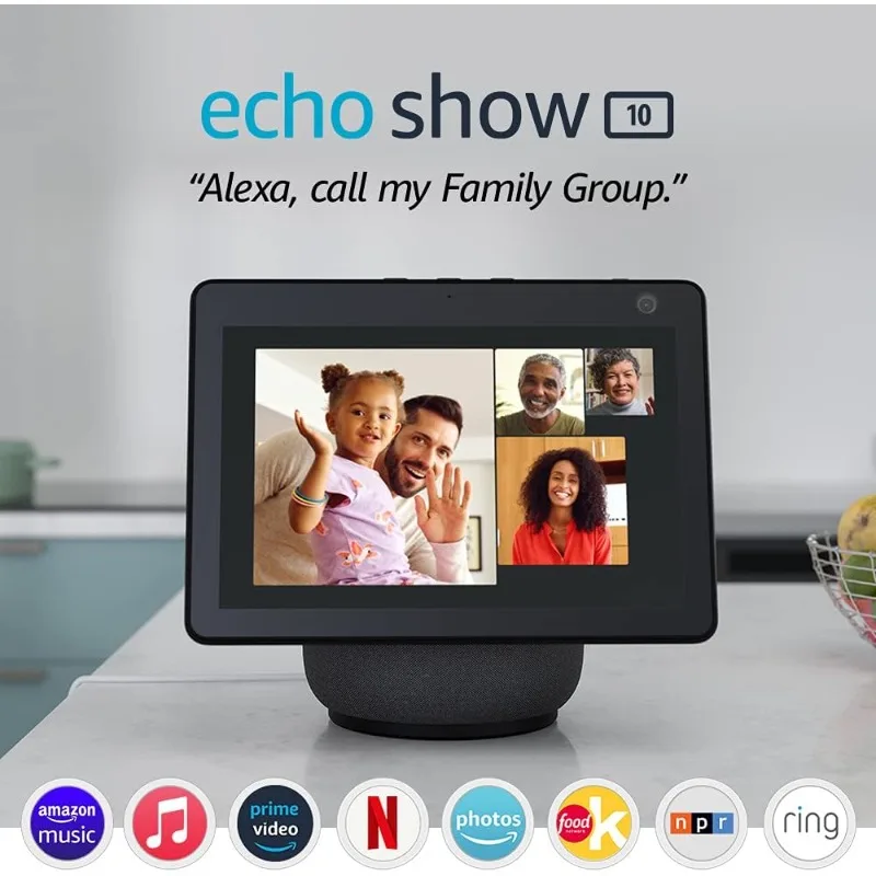 Certified Refurbished Echo Show 10 (3rd Gen) | HD smart display with motion and Alexa