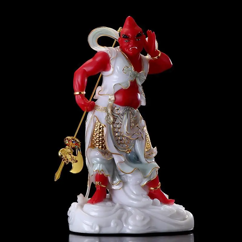 

Clairvoyant Shunfeng Ear Statue Imitation Jade Buddha Statue Home Tabletop Ornament