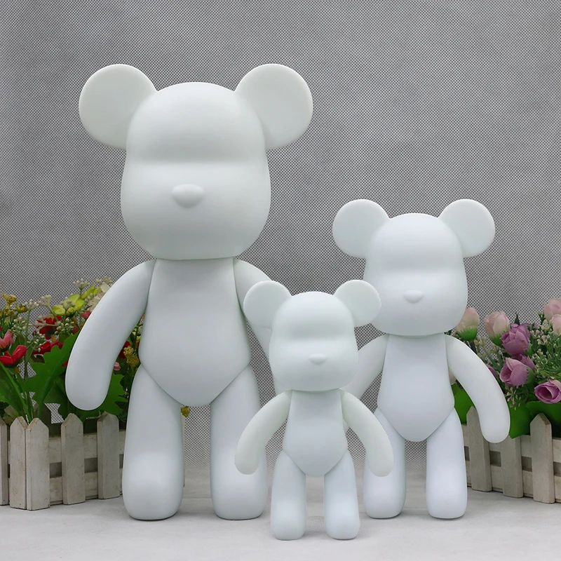 

Home Decor Handmade diy Fluid Bear body White model violent bear painting Creative Bear gifts living room decoration Collection