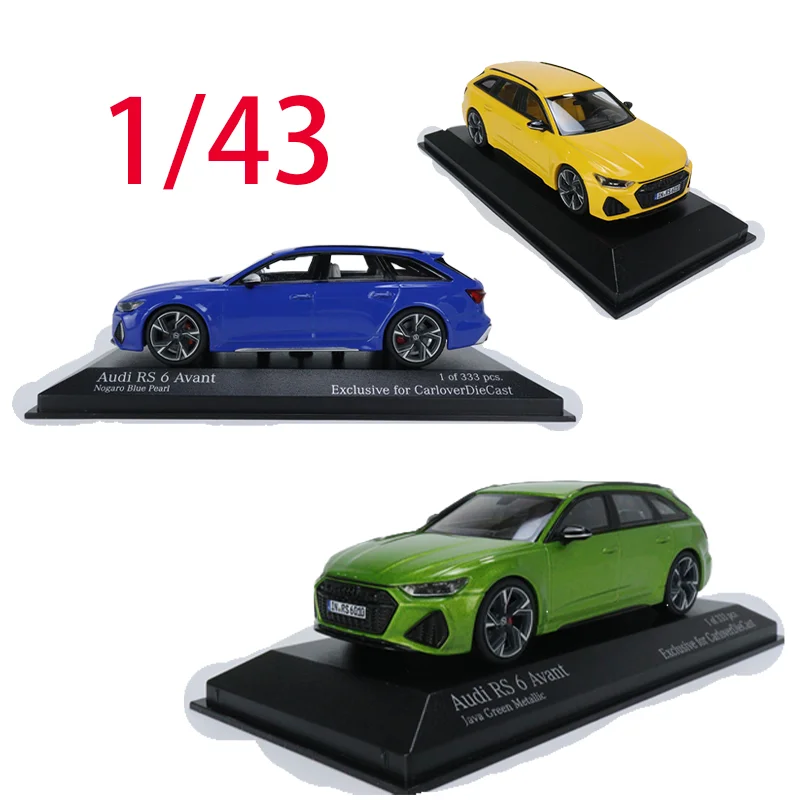 

Minichamps Diecast 1/43 Scale Audi Alloy Car Model Audi RS6 AVANT C8 2019 Play Vehicles Toys for Boys Original Box Collection