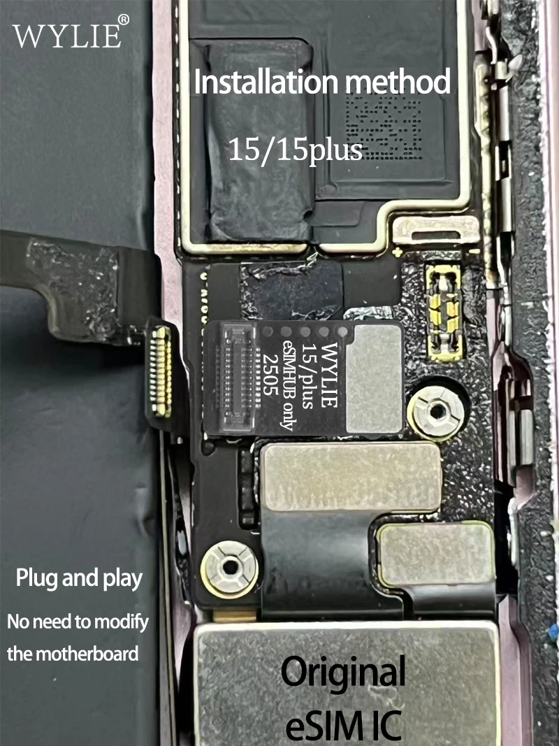 Newest WYLIE eSIM Only Solution For iPhone 15 15Plus NO CNC No Physical SIM Required Signal Easy Installation Ready to Use