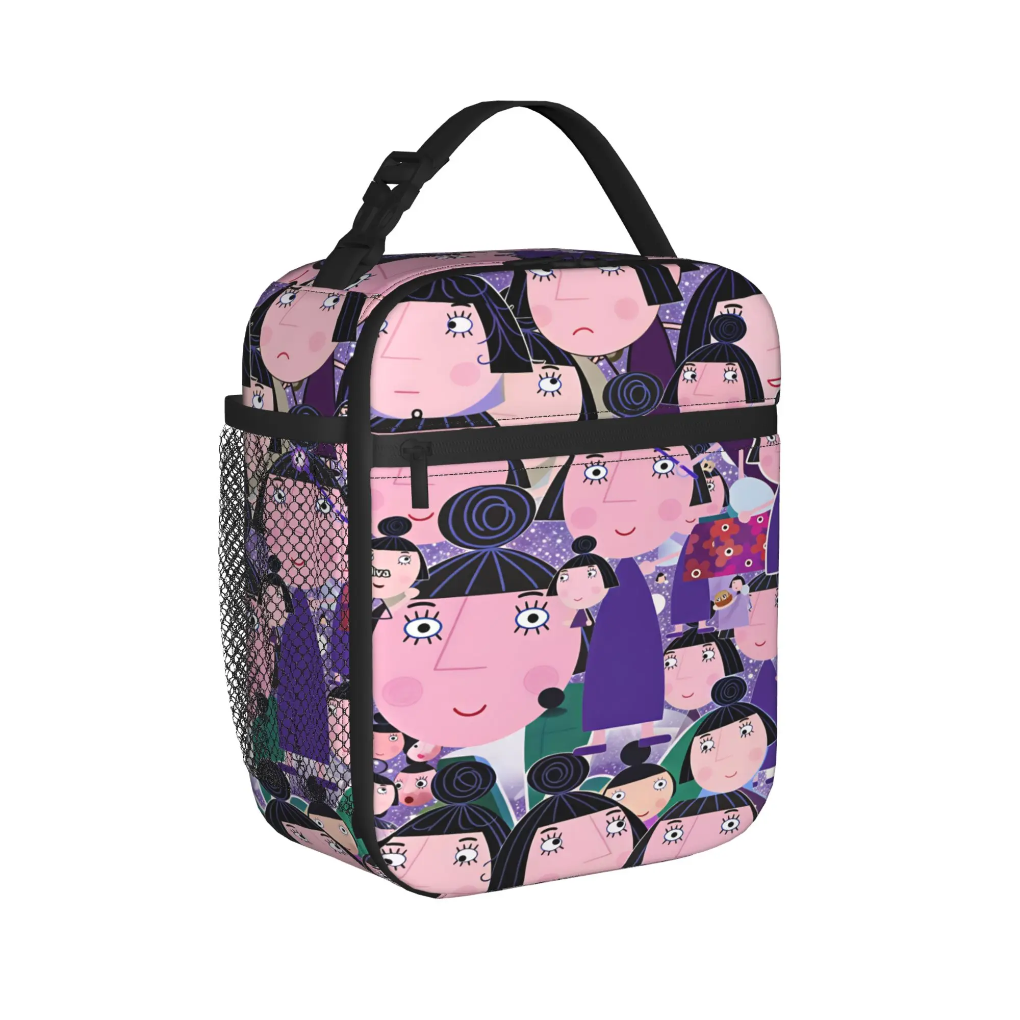 Bens And Hollys Lunch Bag For Child Little Kingdoms Print Lunch Box Fun School Cooler Bag Portable Waterproof Thermal Lunch Bags