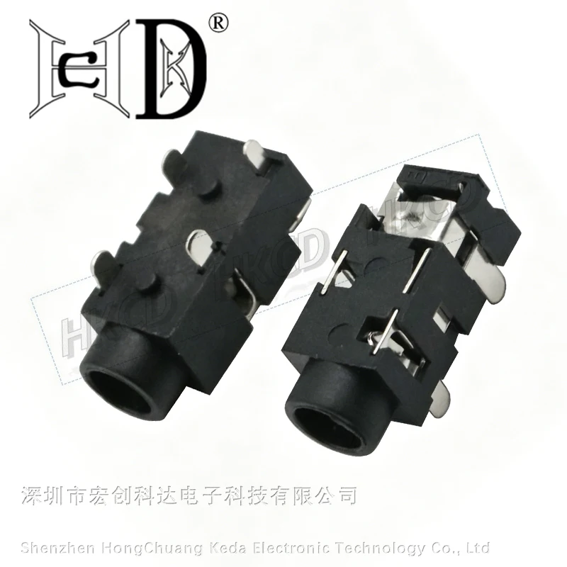 10Pcs 3.5mm Stereo Audio Jack Connector SMD Surface Mount Female Headphone Socket PCB Mount Electronic Components