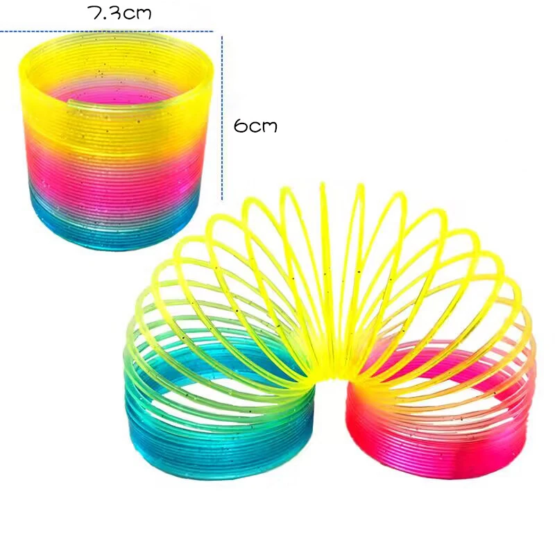 Лидер продаж, очень большое Радужное кольцо-пазл, детское волшебное пружинное кольцо, независимая сетка, складная музыкальная игрушка для декомпрессии