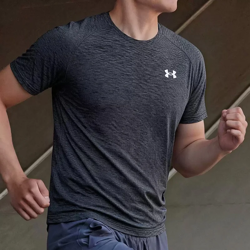 

Under Armour Quick-Dry Short-Sleeved Men's Sport Half-Sleeve Running Loose Round-Neck T-Shirt 1382796-001-402-203-498