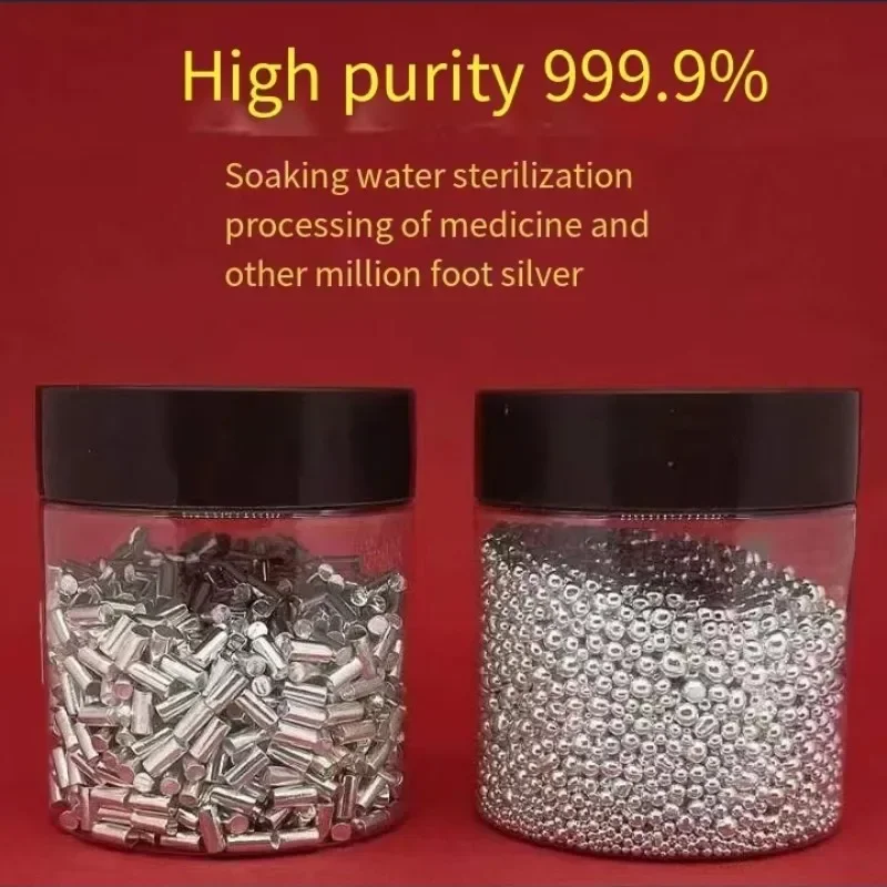 Experimental High Purity Metal Silver Block Grain Beads Powder Ag≥99.99% 10g 50g 100g