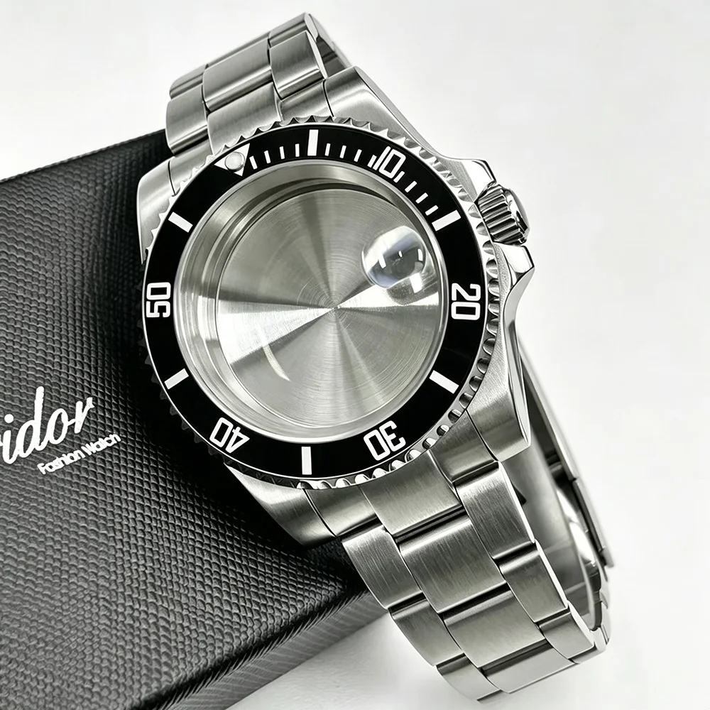 40Mm Luxury Watch Case,Fits For NH35 NH34 Miyota 8215 ST1612 Movements,Sapphire Glass Crystal,Stainless Steel Watch Accessories