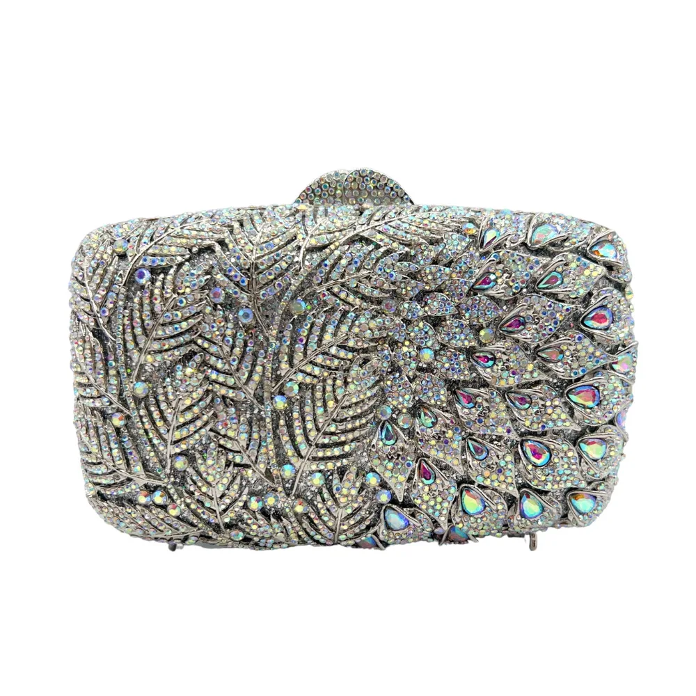 Bolso De cena con diamantes De imitación De coco Para Mujer, bolso De mano con diamantes Para fiesta y banquete, bolso De mano De cristal, Bolsos De Fiesta Para Mujer