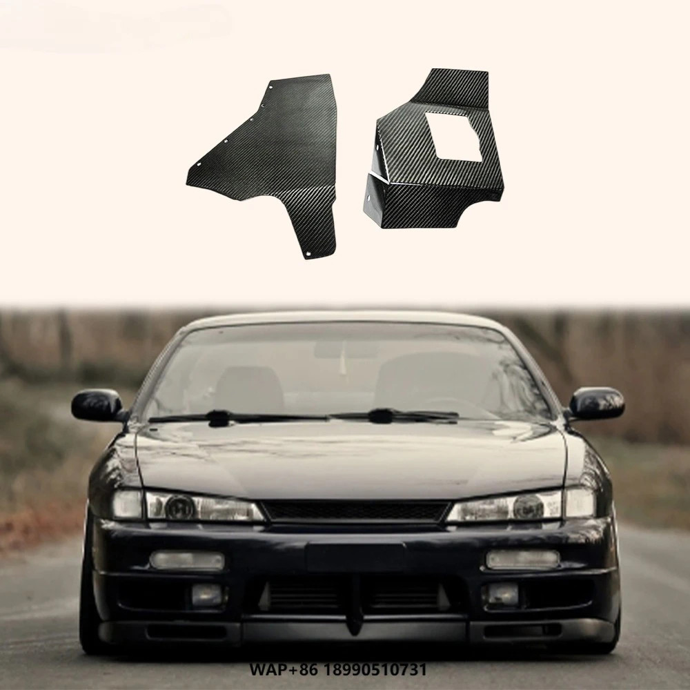 

For Nissan Silvia S14 S14A S15 KZ Carbon Fiber Air Box Filter Cover Engine Kit Body Parts