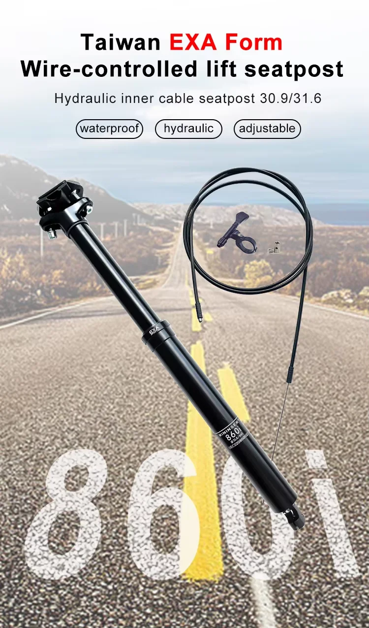 KS EXAForm 860i 30.9 31.6mm Hydroyl Sattelstütze, höhenverstellbar, Dropper-Sattelstütze mit interner Kabelführung, Fernbedienung und Federung – Detail 4