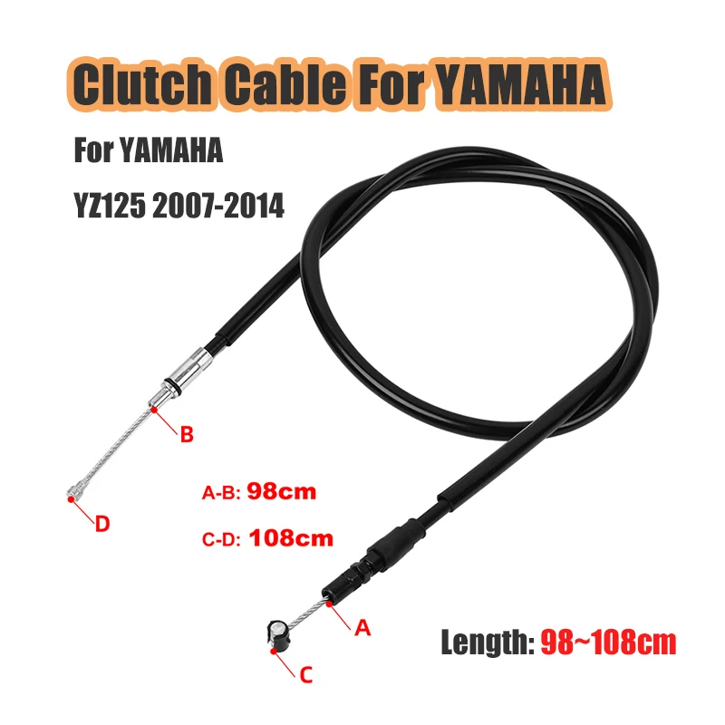 

Motorcycle Accessories Adjustable Clutch Control Cable Line Wire Ropes For Yamaha YZ125 2007-2014 13 YZ 125 OEM 1C3-26335-90-00