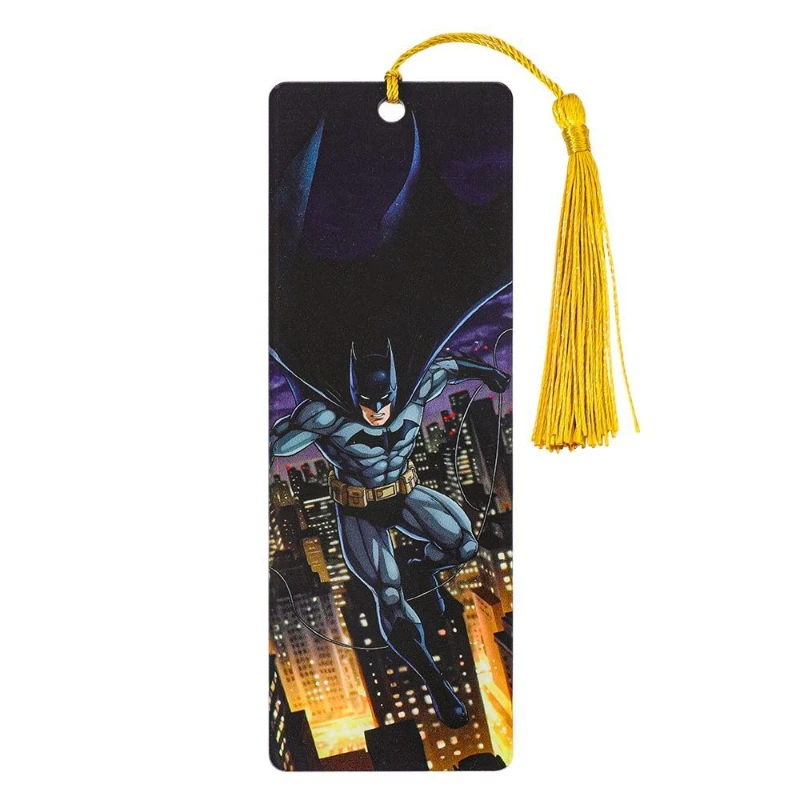 New Beast Kingdom Batman The Flash Anime Merchandise Creative Personalized Bookmark High-Quality Tassel Clip Gift for Students