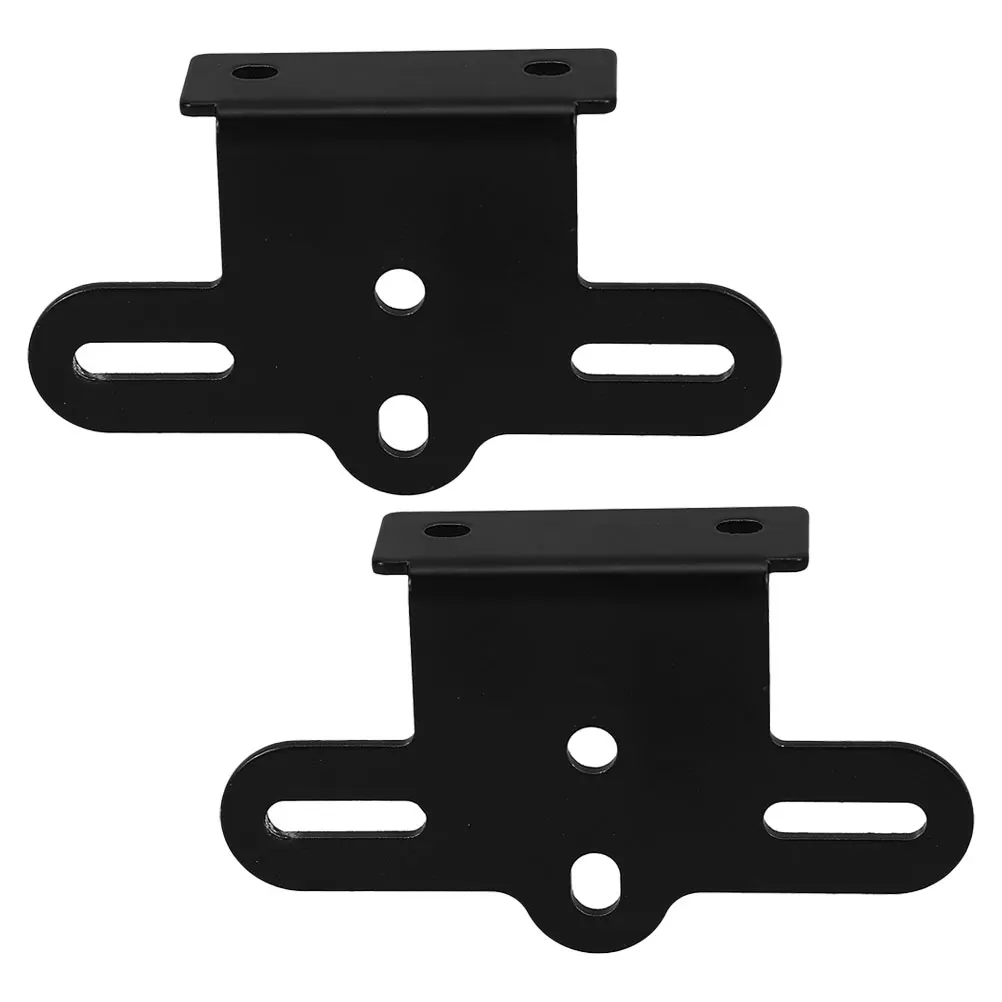 

2 set 2 Sets Fixed Splint Aluminum Alloy Foldable Car Bracket Bicycle Black Support Rear Warning Light Durable Weather Resistant