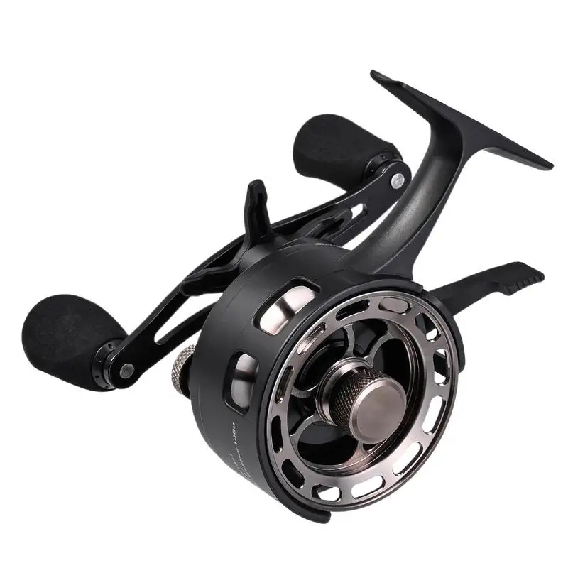 

Inline Fishing Reel Large Spool Diameter Ice Fishing Equipment Metal Spool Ice Fishing Gear For Men Boys 31 BB Wear-Resistant