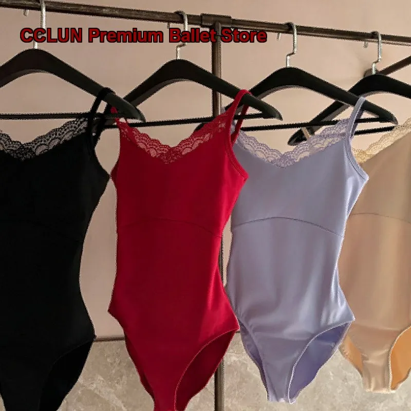 Maillot de Ballet para Mujer Adulta, con Tirantes Finos, para Práctica, Exámenes de Arte y Danza Moderna