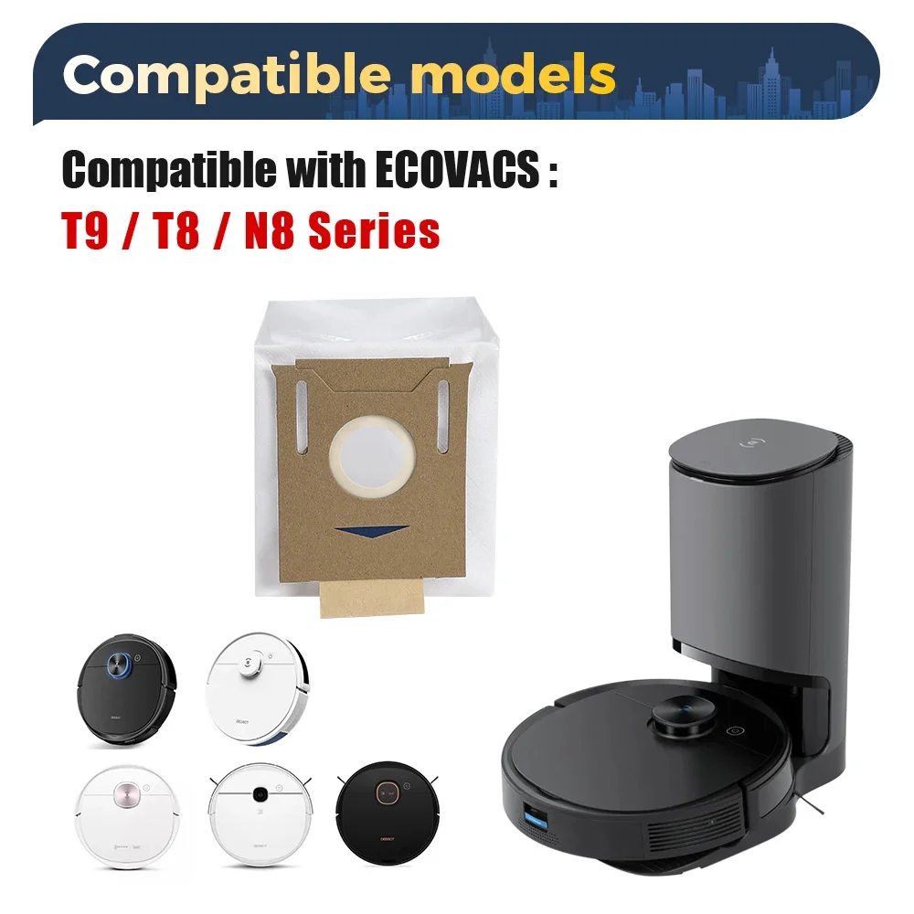 Vacuum Cleaner Spare Parts for ECOVACS Deebot OZMO T8/T8 Max/T8 AIVI/T9+/N8 Pro/N10 Plus Main Brush HEPA Filter Dust Bag