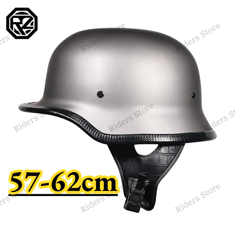 

Retro Soldier Half Helmet for Men Women, German Style Motorcycle Helmet, Personality Crash Helmet for Electric Vehicle