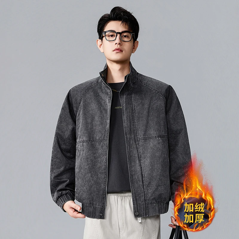 2029  Bomber Jacket Men's Autumn Retro Oversized Baseball Suit Functional Coat Brand Air Force Clothing Men's Short Jacket