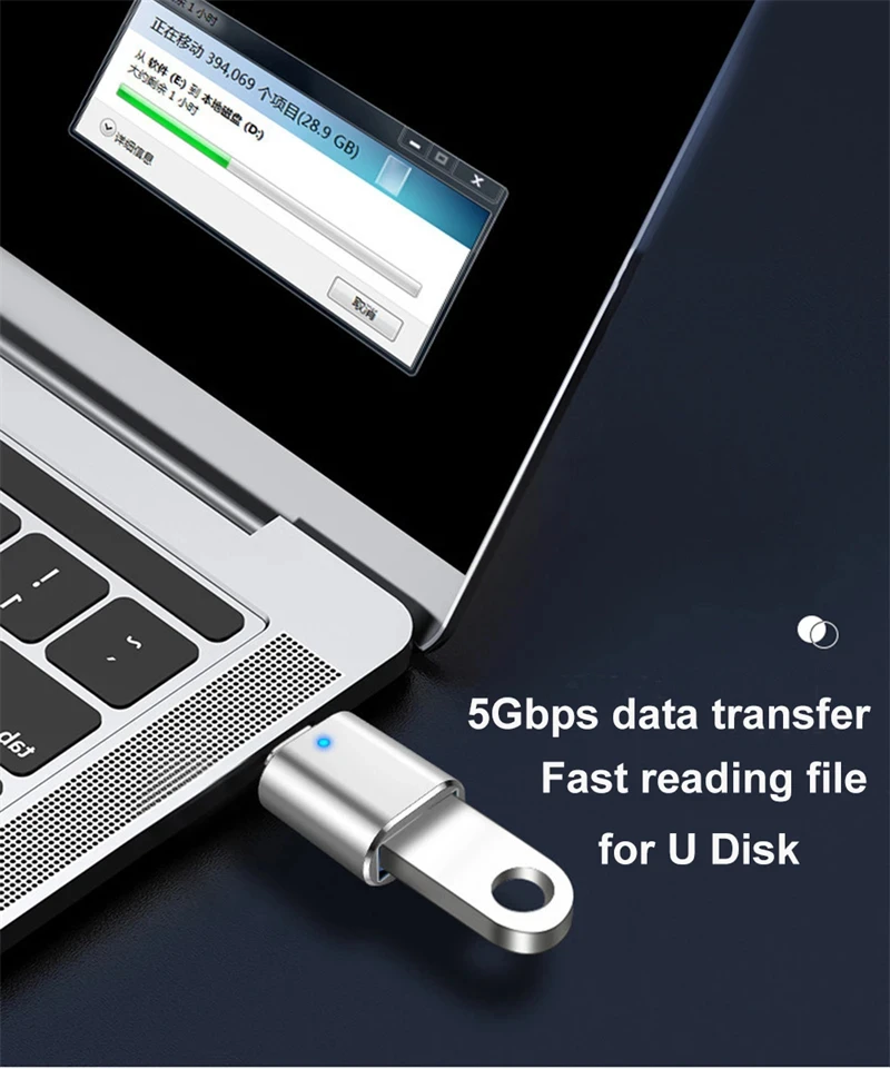 NNBILI Converters USB3.0 to Type C Male Adapter USB A to USBC Connector OTG Type C Car Charging Adapter for MacBook Mobile Phone