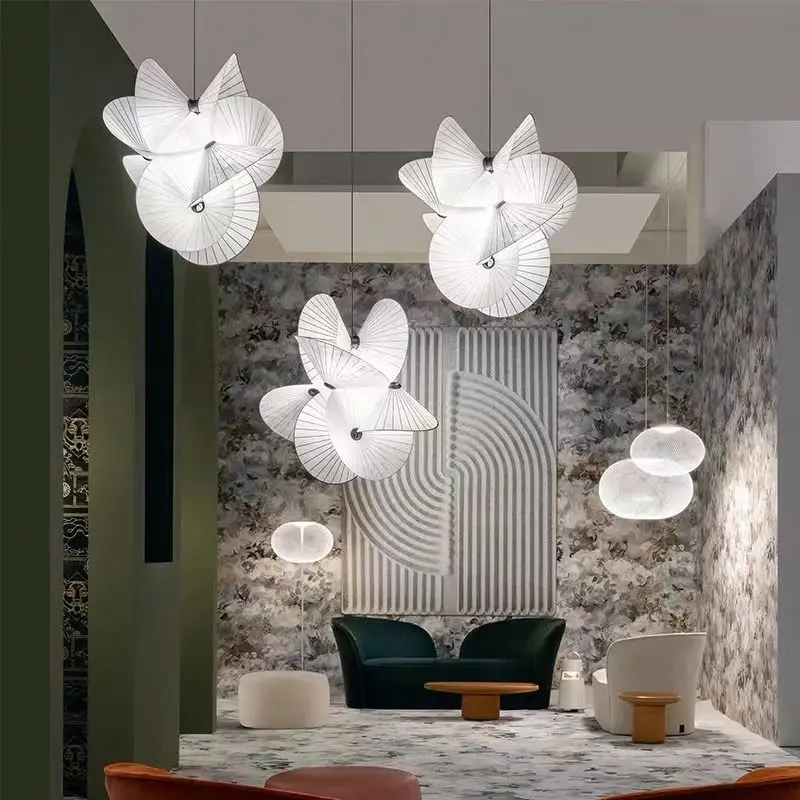 

Nordic Living Room Art Pendant Light Personalized Rest Area Exhibition Hall Clothing Store Showcase Restaurant Lighting Fixtures