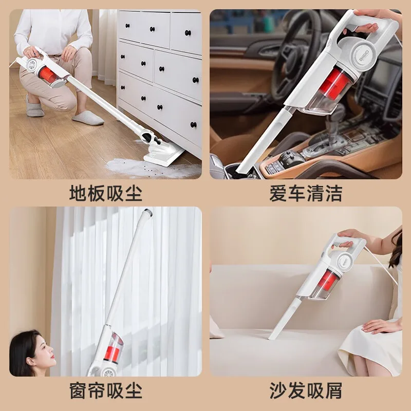 مكنسة كهربائية سلكية Baginor X7 خفيفة الوزن محمولة باليد عالية الطاقة لشعر الحيوانات الأليفة، رؤوس فرشاة متعددة