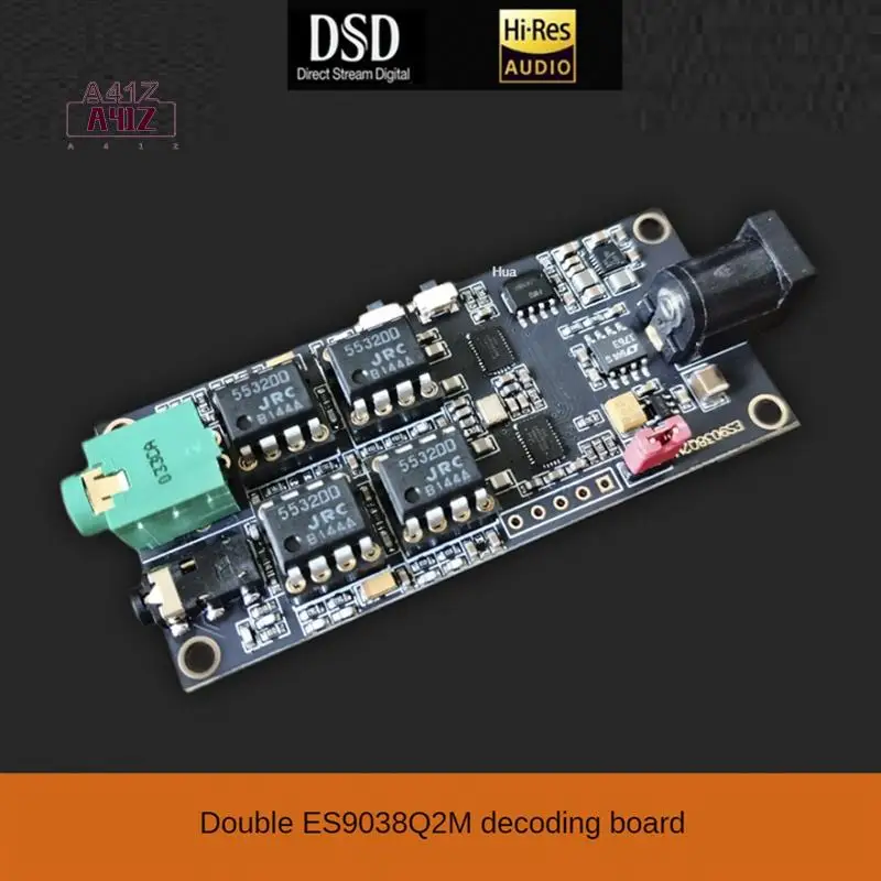 

A41Z-Dual ES9038Q2M Decoding Board I2S Input ES9038 Asynchronous USB Module Can Be Matched With Italian Interface