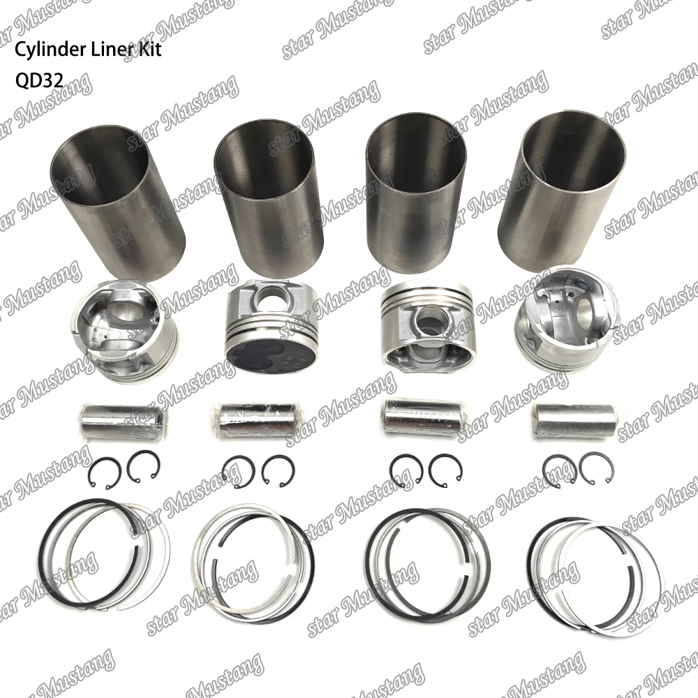 QD32 Cylinder Liner Kit Suitable For Nissan Engine Parts