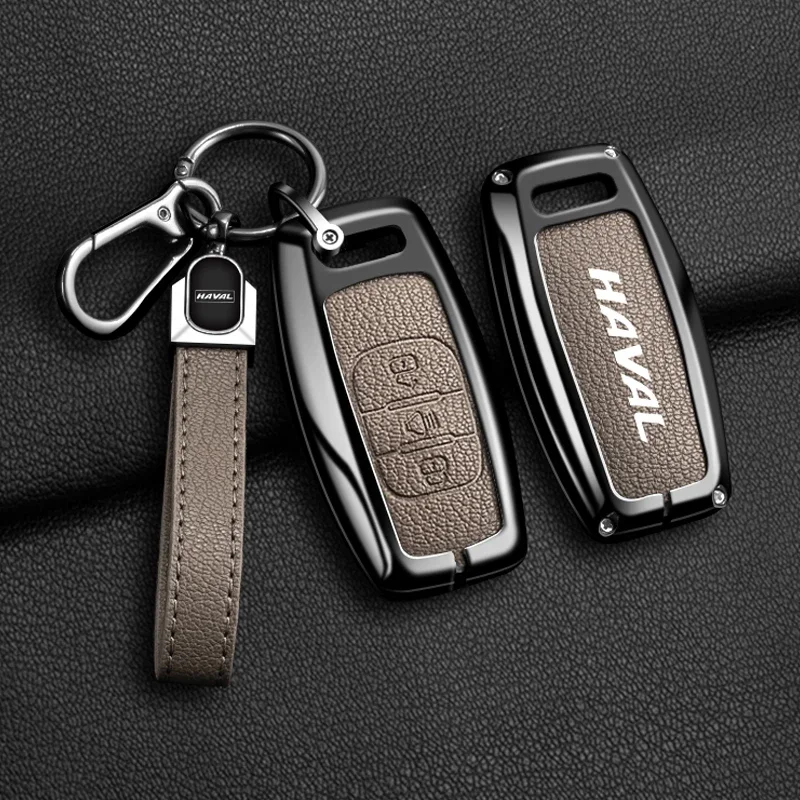 Suitable for Great Wall Haval/Haval H1 H6 H7 H4 H9 F5 F7 H2S car key protection case, zinc alloy sheepskin pattern car key set