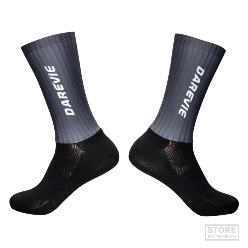 جوارب Pro DAREVIE لركوب الدراجات، جوارب Aero Sock عالية السرعة للرجال، مضادة للانزلاق وجيدة التهوية، رياضية للتحكم في الرطوبة