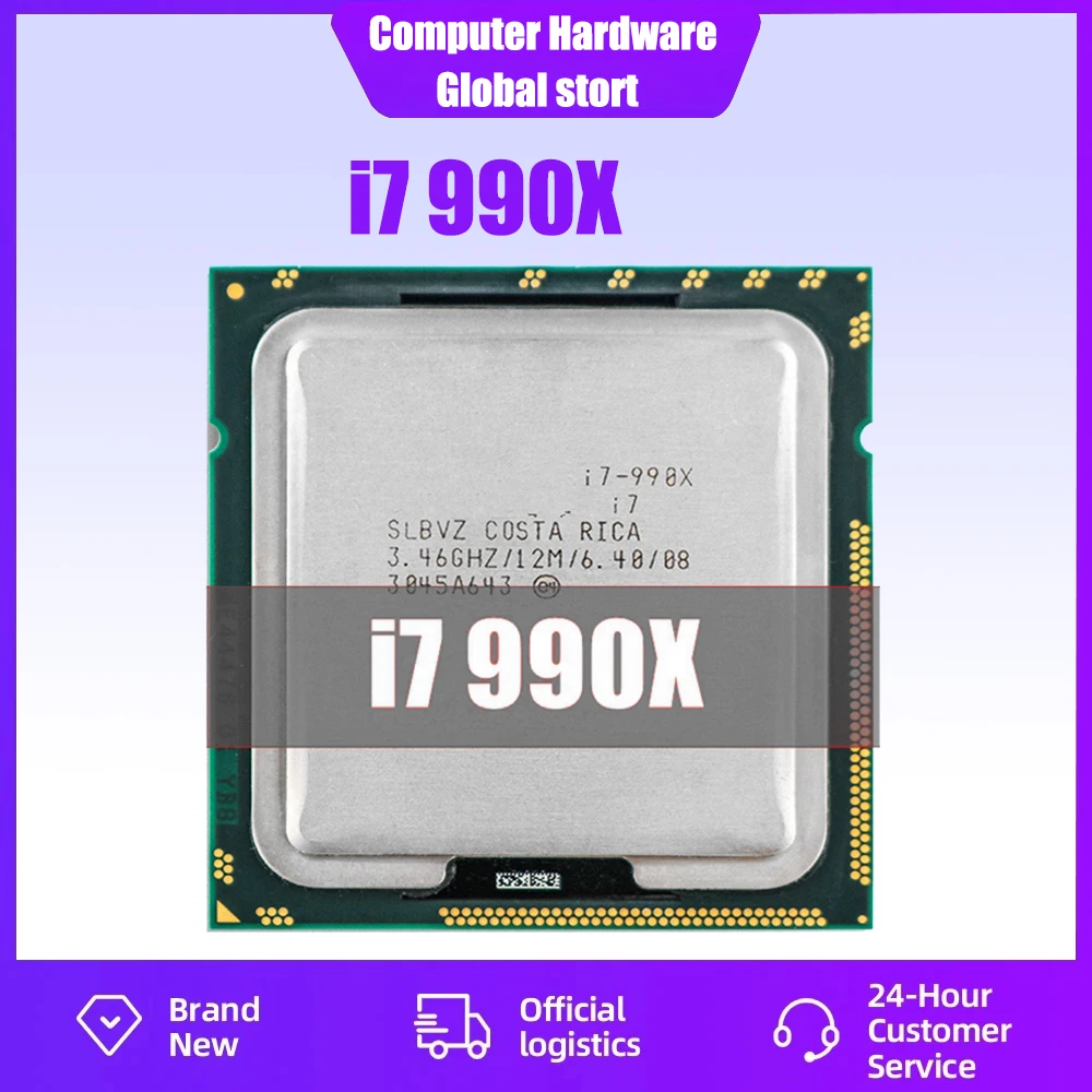 

Used Core i7 990X i7-990X LGA 1366 3.4GHz Extreme Edition 12MB 130W Six-Core Twelve-Thread SLBVZ CPU Processor