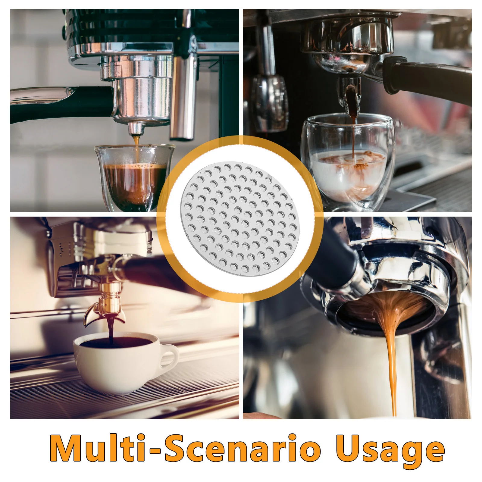 Coffee Filter Plate For Universal Coffee Makers Anti Splash Dual Layer Design Stovetop Espresso Machine Replacement Part