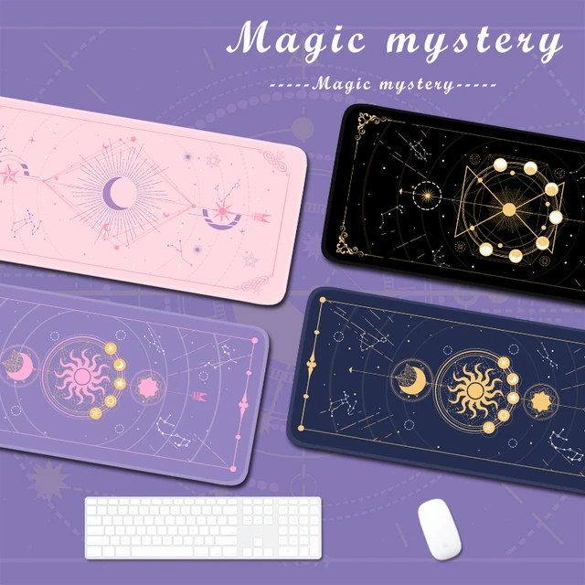 Magic Moon Star Purple Extra Large Kawaii Girl Gaming Mouse Pad Cute XXL Desk Mat Water Proof Nonslip Laptop Desk Accessories AliExpress